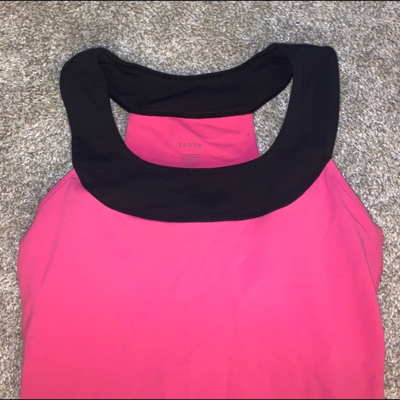 Zobha Pink & Black Sleeveless Tank top size 4 - Picture 5 of 10